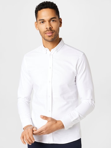 Les Deux Slim fit Button Up Shirt 'Christoph' in White: front