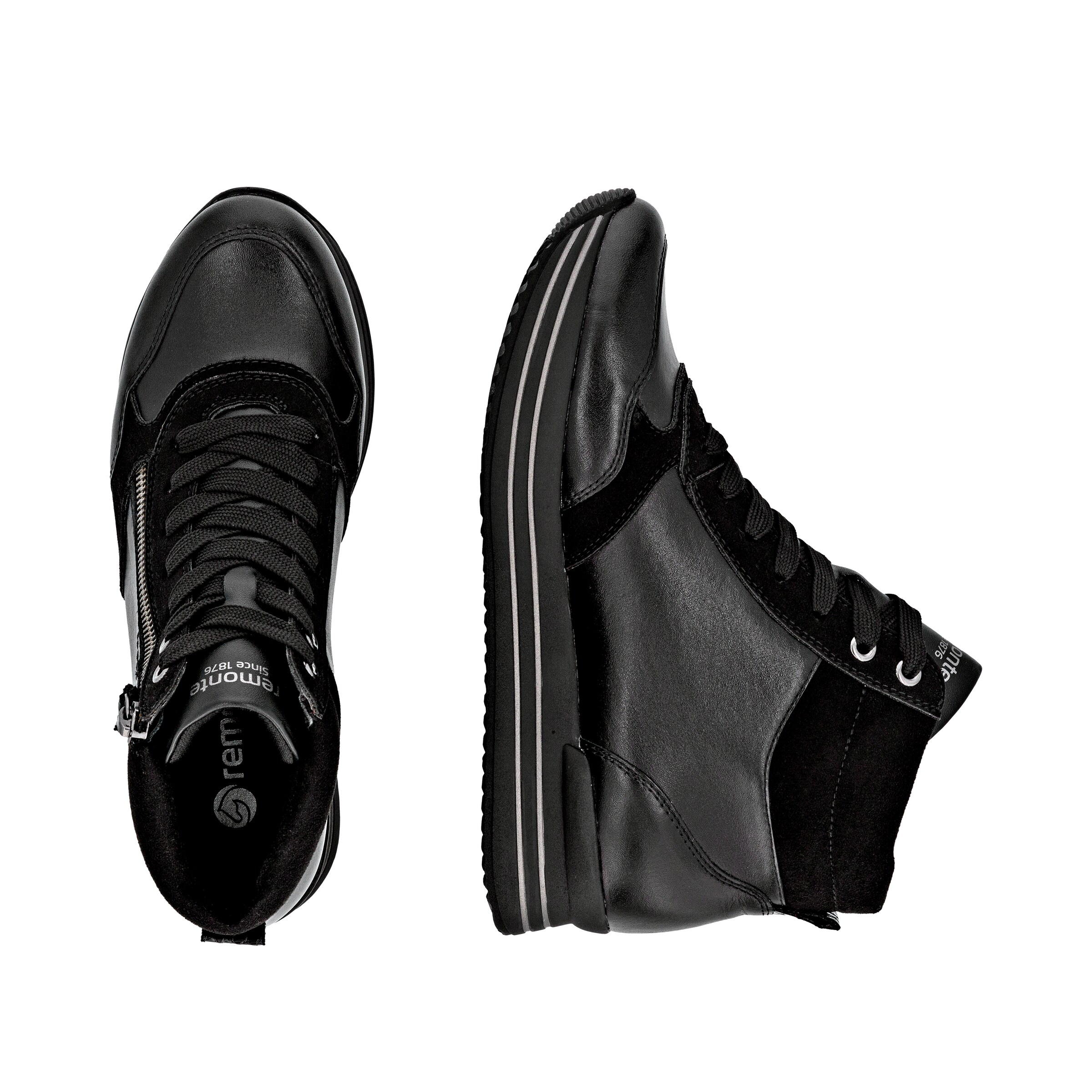 REMONTE High-Top Sneakers in Black
