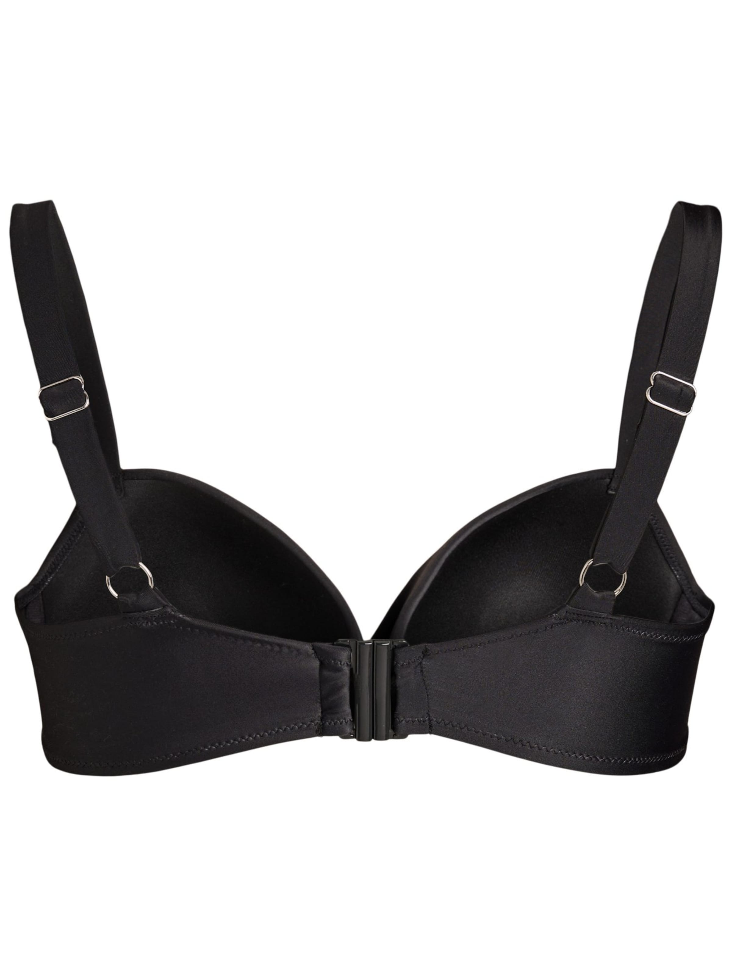 Swim by Zizzi Minimálisra csökkentő Bikini felső 'Stina' - fekete