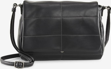 TOM TAILOR DENIM Crossbody Bag 'Sarina' in Black: front