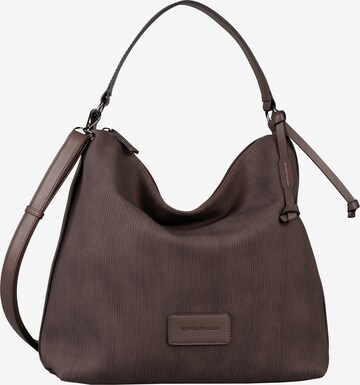 TOM TAILOR Shoulder Bag 'Genia' in Brown: front