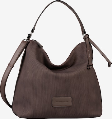 TOM TAILOR Shoulder Bag 'Genia' in Brown: front