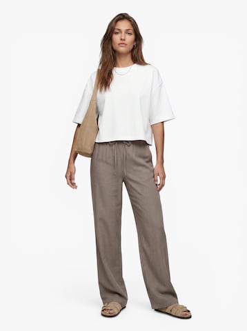 ONLY Loose fit Pants 'ONLSiesta' in Brown