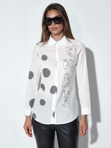 Camicia da donna di MSN Collection in bianco: frontale