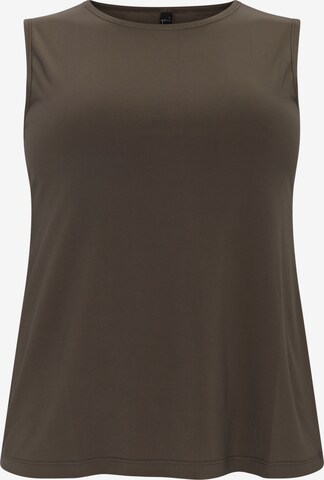 Yoek Top in Green: front