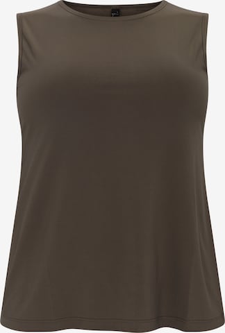 Yoek Top in Green: front