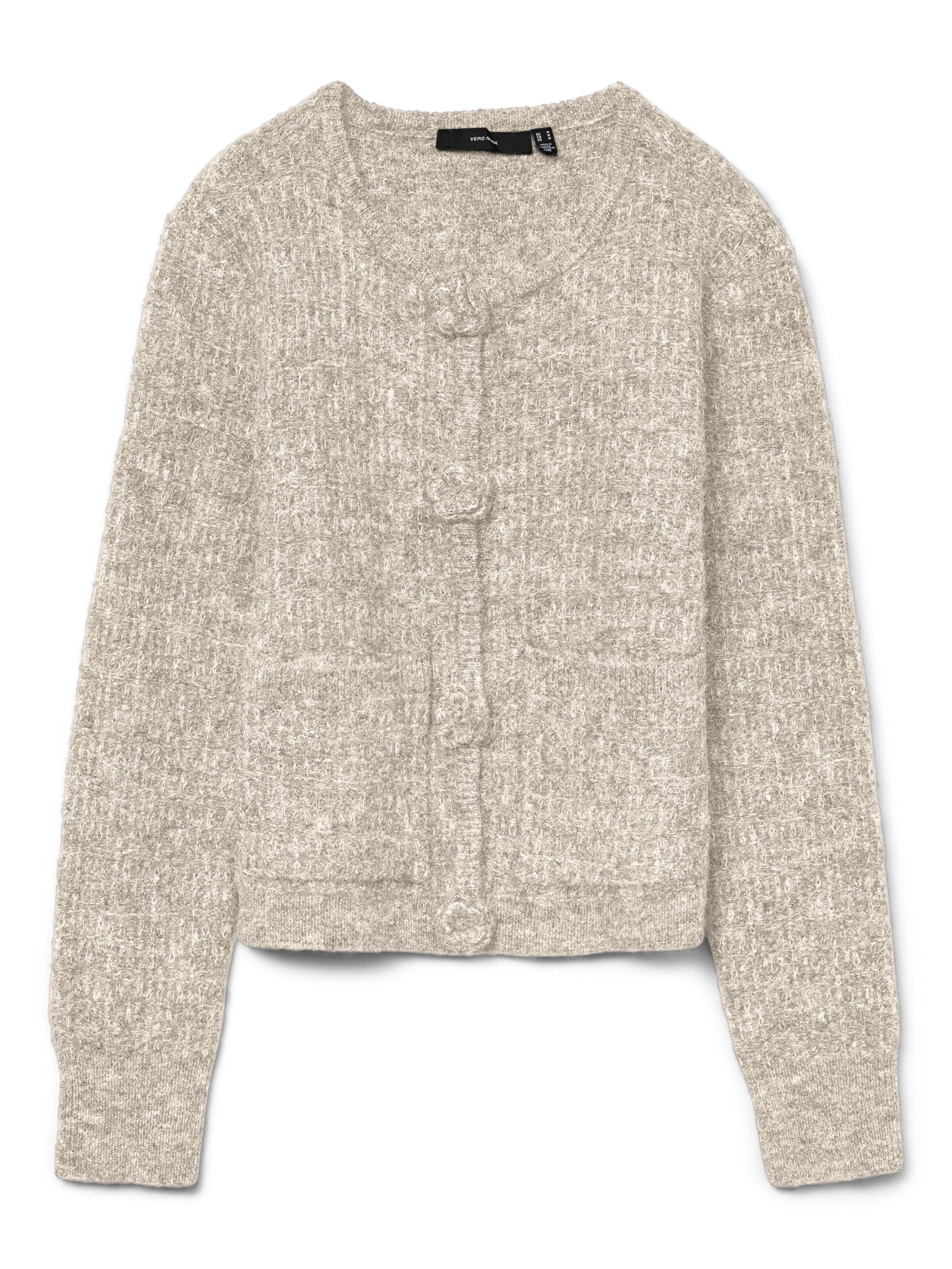 VERO MODA Cardigan 'BLOSSOM' i beige: forside
