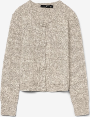 VERO MODA Gebreid vest 'BLOSSOM' in Beige: voorkant