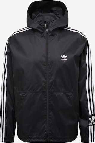 ADIDAS ORIGINALS Between-season jacket 'Adicolor Classics Lock Up' in Black: front