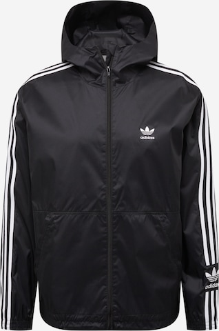 ADIDAS ORIGINALS Between-Season Jacket 'Adicolor Classics Lock Up' in Black: front