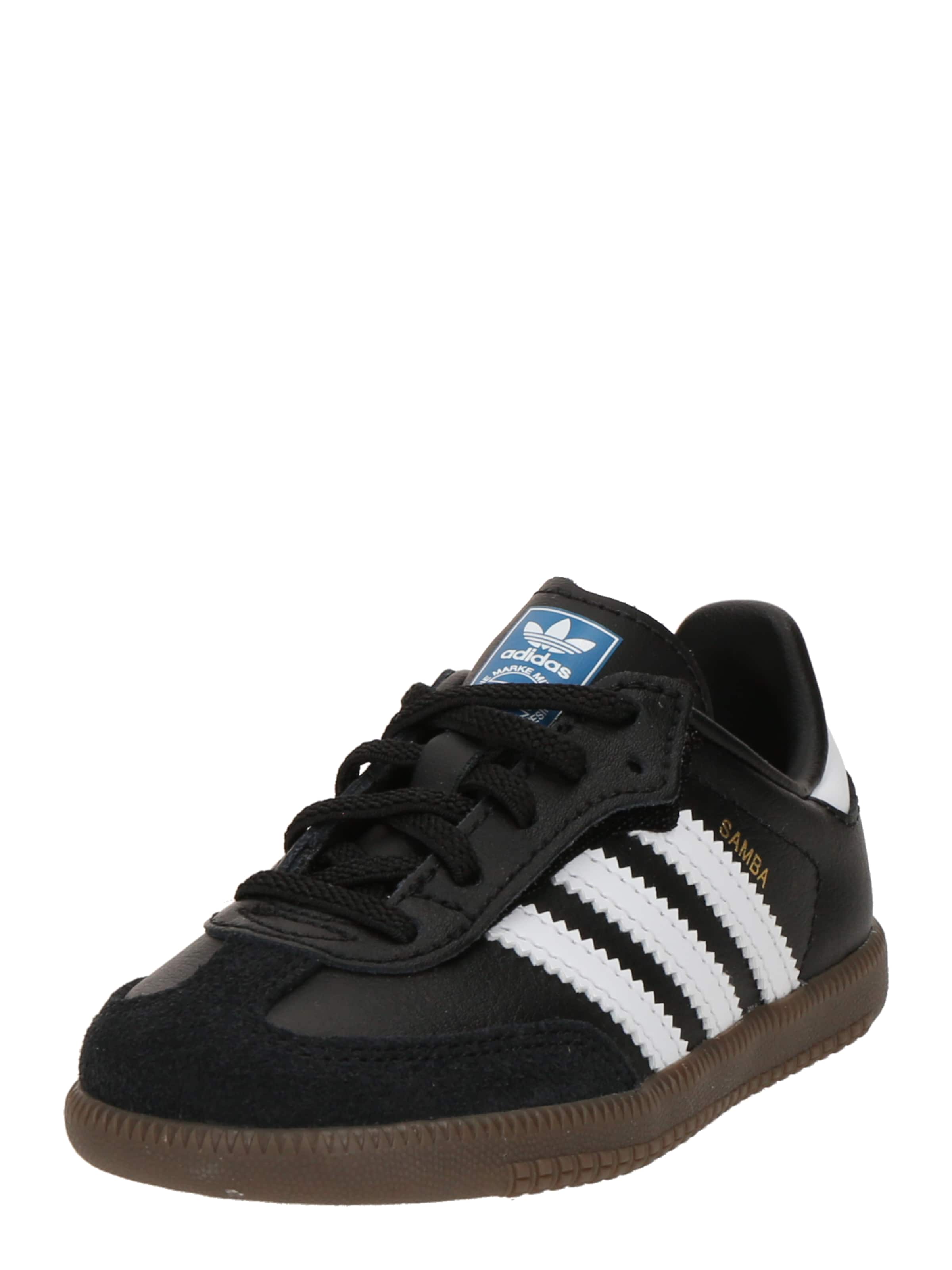 ADIDAS ORIGINALS - Sapatilhas 'Samba' em preto: frente