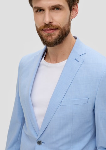 s.Oliver BLACK LABELSlim Fit Sako 'Pure' - plava boja