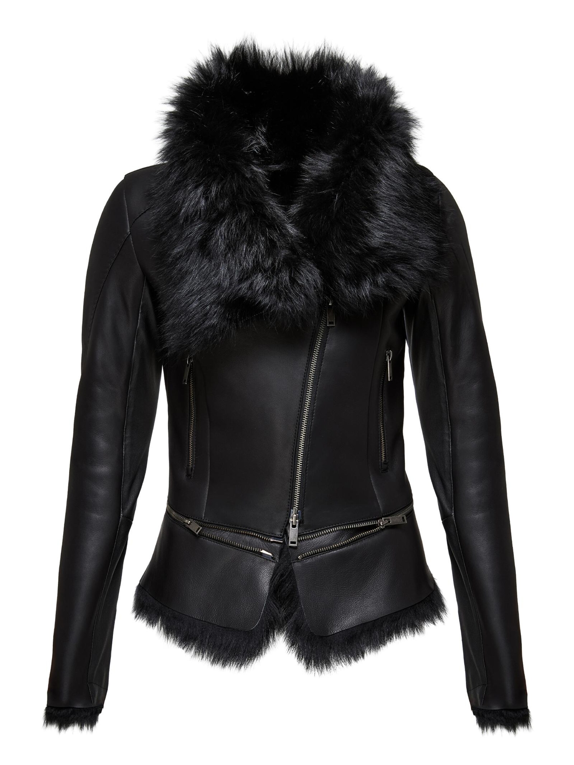 V S P Winterjacke 'Josette'‌ in Schwarz: Vorderseite