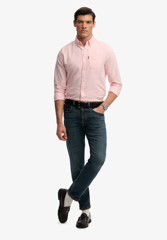 Superdry & Co Comfort fit Overhemd 'Essential' in Roze