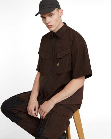 Fit confort Chemise 'Modular' G-STAR en marron