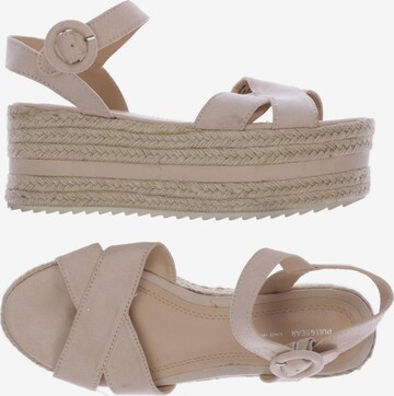 Pull&Bear Sandals & High-Heeled Sandals in 36 in Beige: front