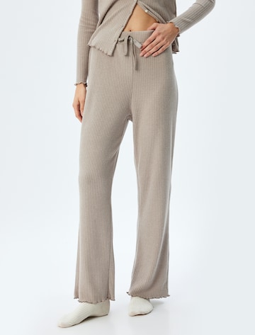 Koton Pajama Pants in Brown: front