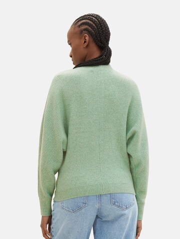 TOM TAILOR DENIM Sweater in Green