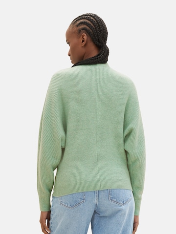 TOM TAILOR DENIM Sweater in Green