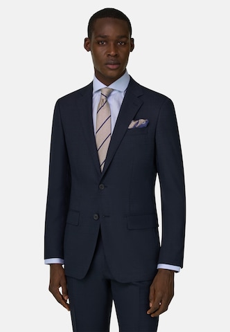 Coupe slim Veste de costume Boggi Milano en bleu : devant
