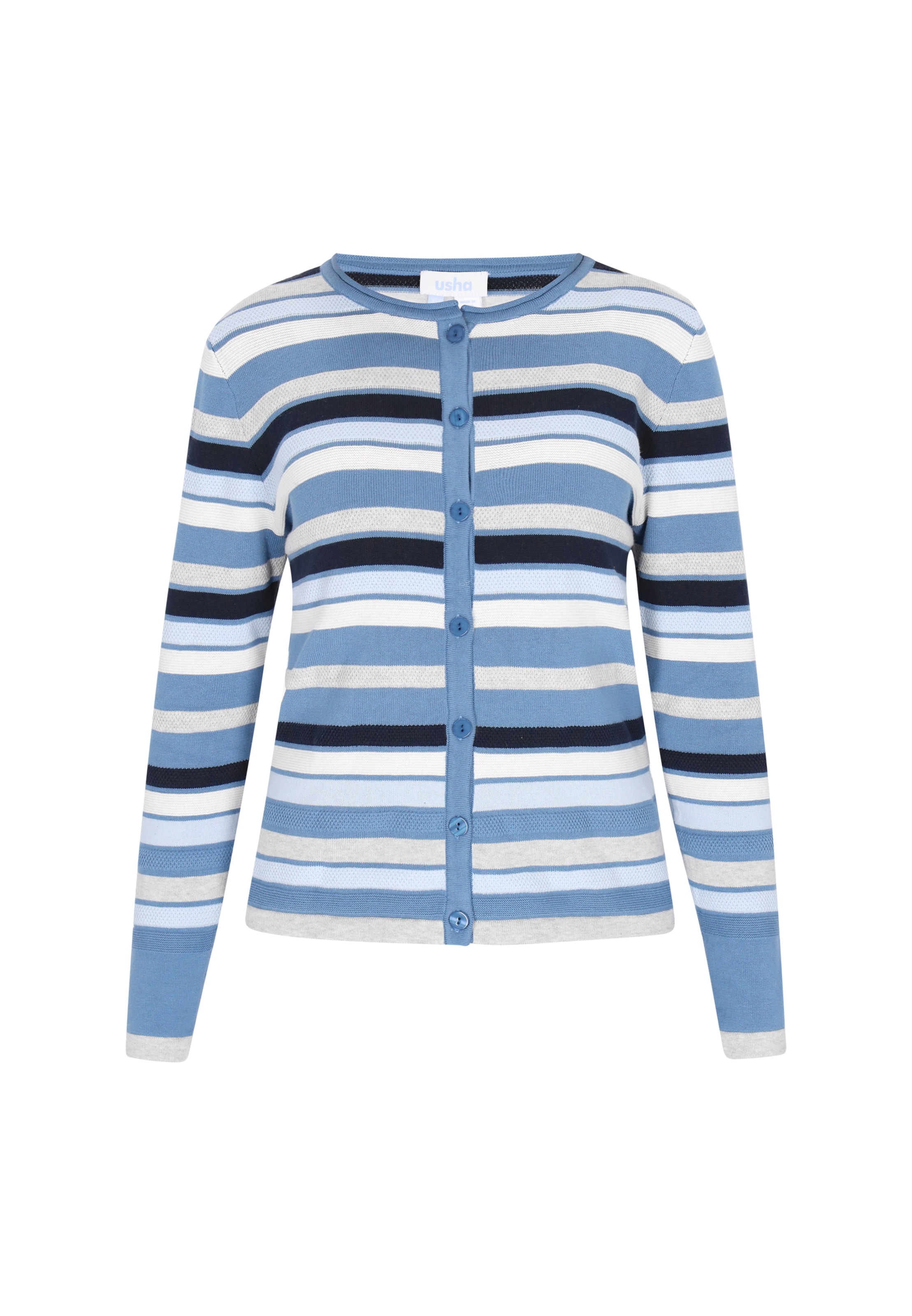 usha BLUE LABEL - Casaco de malha em azul: frente