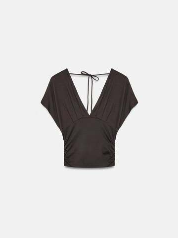 Dilvin Top in Brown: front