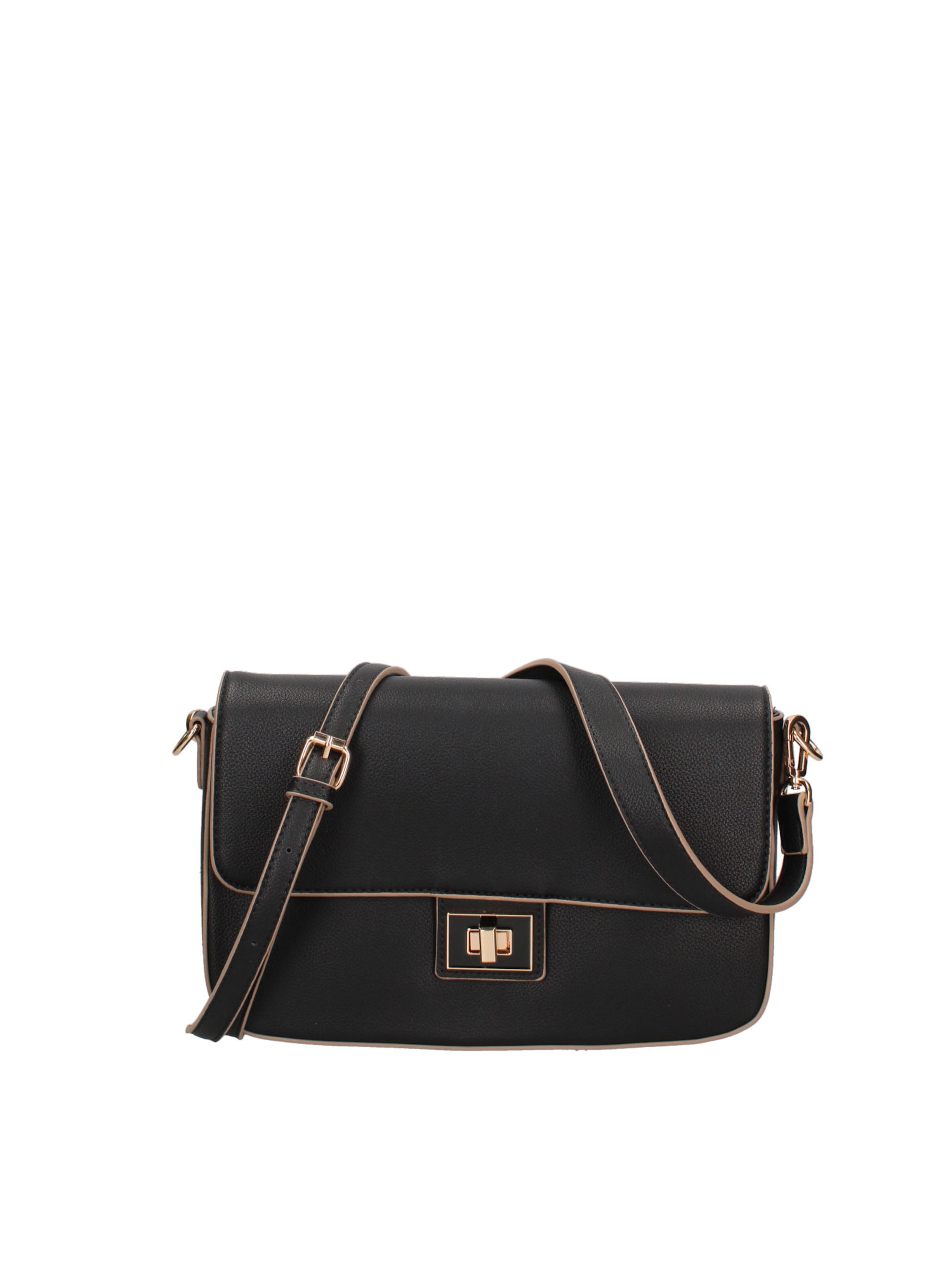 Borsa a spalla 'Borsa a Spalla Donna Amélie Ecopelle - Chiusura Girello' di Diana&Co. in nero