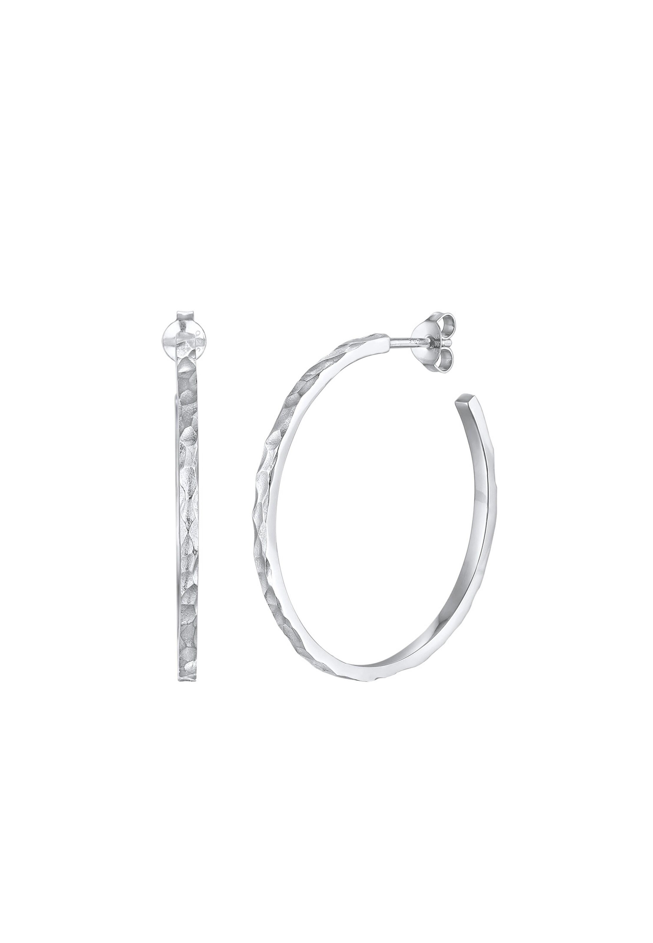 ELLI Oorbellen 'Kreis' in Zilver