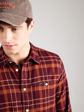 Lee Regular fit Srajca | rjava barva