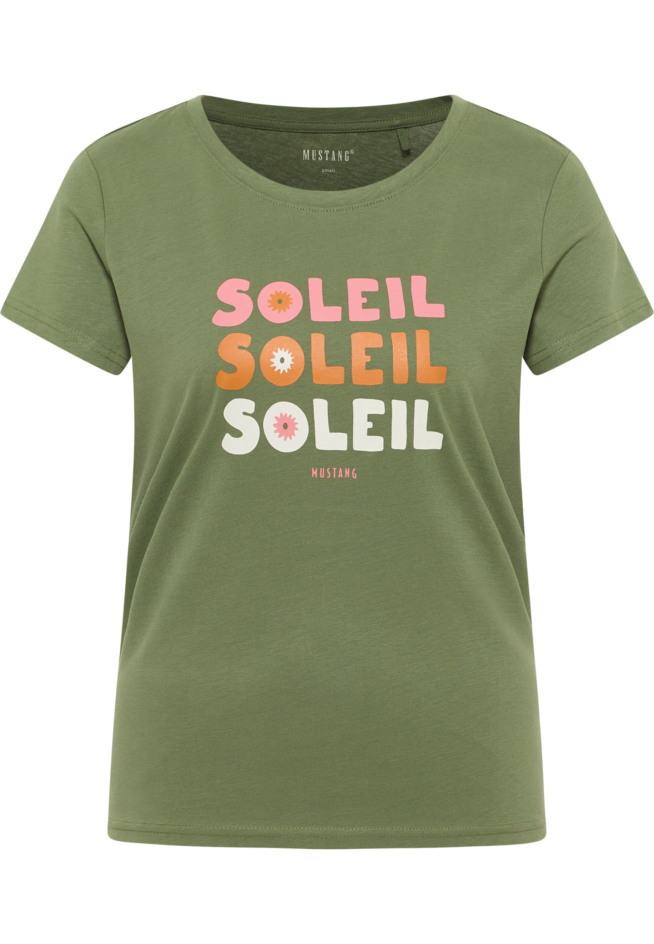 MUSTANG Tričko 'Alma' - Zelená: predná strana