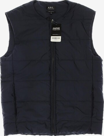 A.P.C. Vest in XS in Blue: front