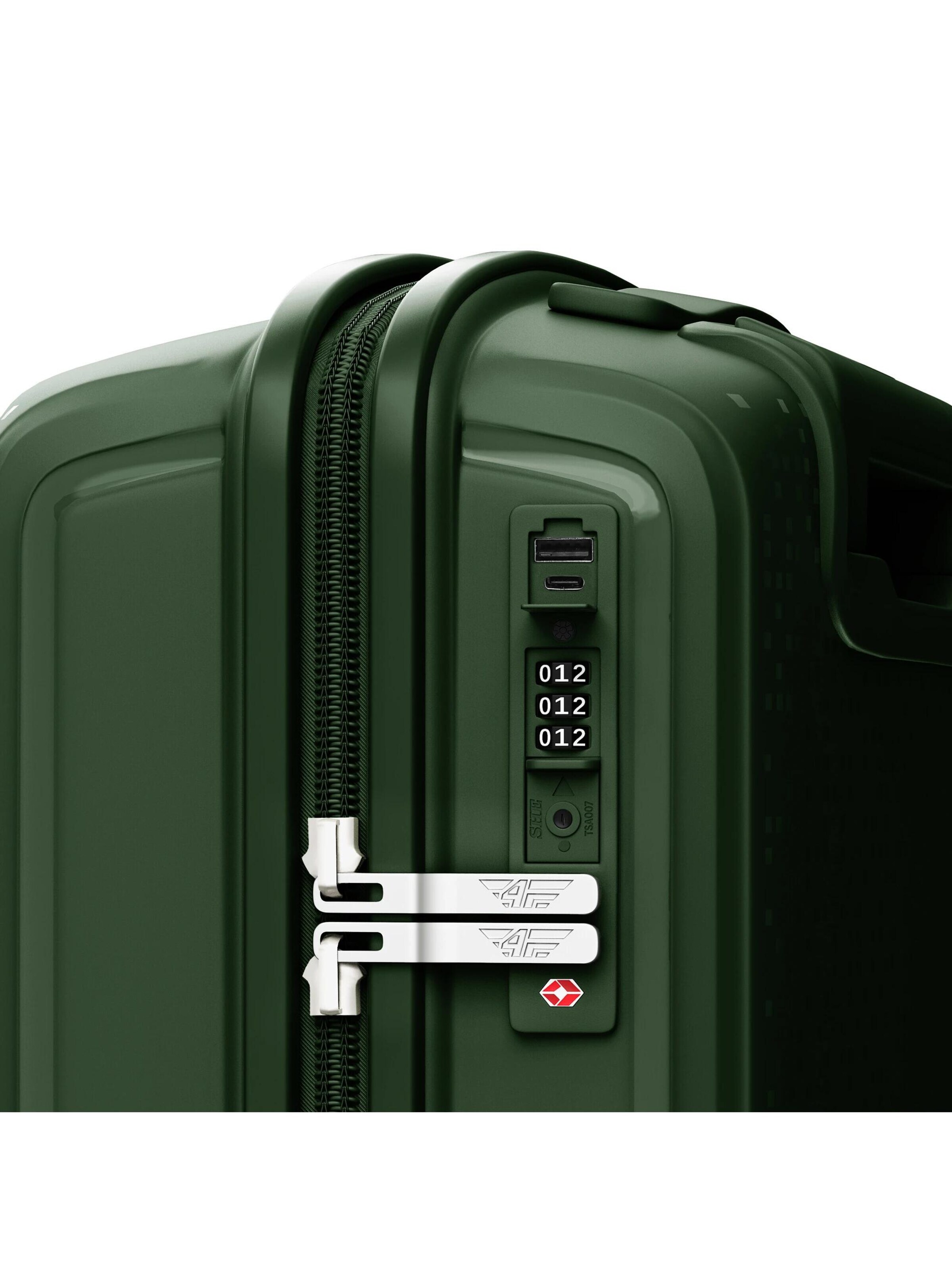 4FLY Suitcase Set 'Pixel' in Green