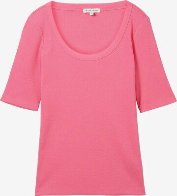 T-shirt TOM TAILOR en rose : devant