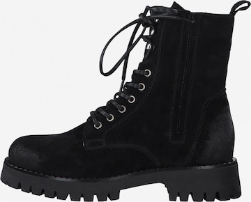 TAMARIS Lace-Up Ankle Boots in Black