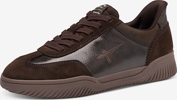 Baskets basses Tamaris en marron : devant