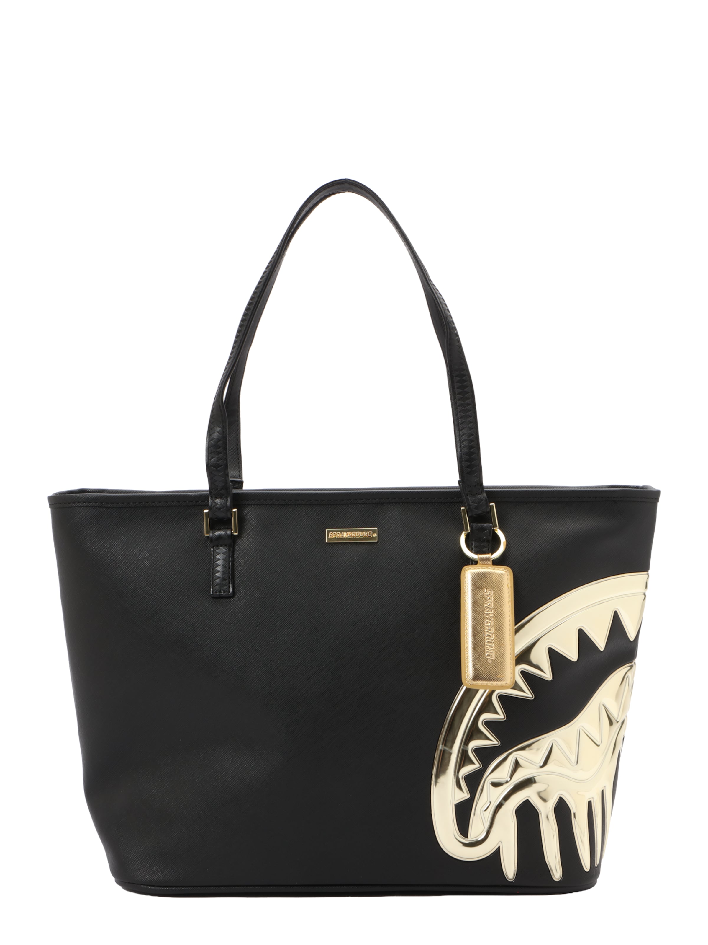 Cabas 'GOLD AND DANGEROUS' Sprayground en noir : devant