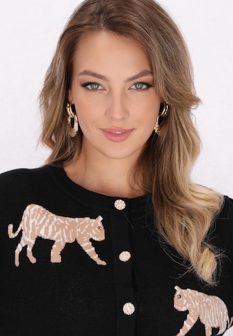 faina - Cárdigan en negro