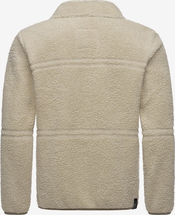 Ragwear Athletic Fleece Jacket 'Noory' in Beige