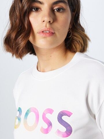 Sweat-shirt 'Equal' BOSS Orange en blanc