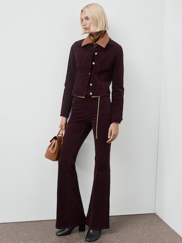 évasé Jean 'Violetav' MANGO en rouge