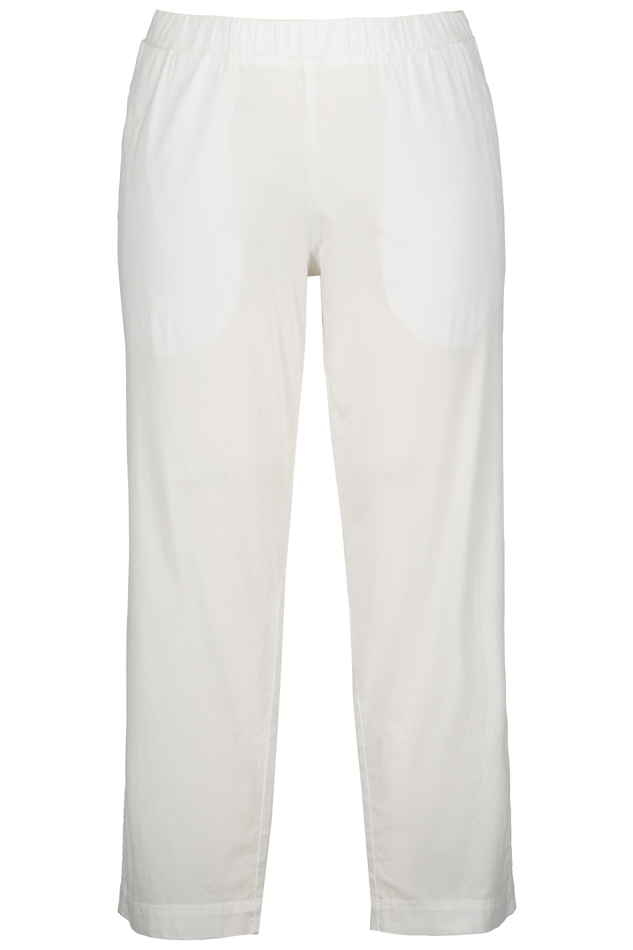 Ulla Popken Regular Broek in Wit: voorkant