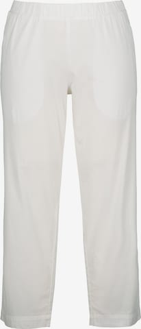 Ulla Popken Regular Chino in Wit: voorkant