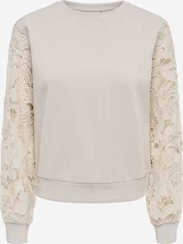 ONLY Sweatshirt in Beige: front