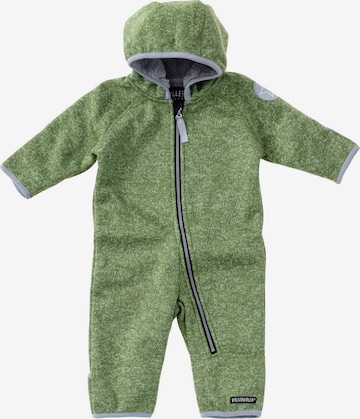 Villervalla Dungarees in Green: front
