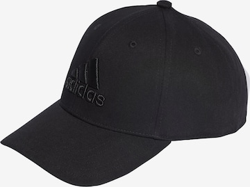 ADIDAS SPORTSWEAR Athletic Cap in Black: front