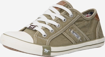 Sneaker bassa di MUSTANG in verde: frontale