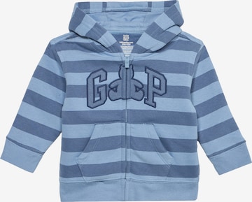 GAP Bluza rozpinana w kolorze niebieski: przód