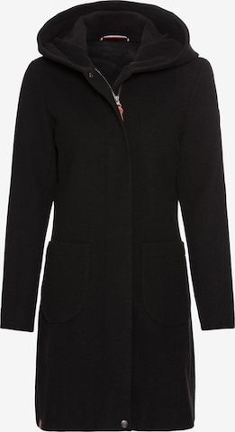 KangaROOS Between-Seasons Coat in Black: front