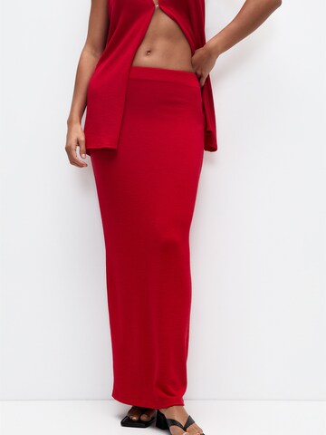 Jupe Pull&Bear en rouge : devant