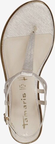 TAMARIS T-Bar Sandals in Gold